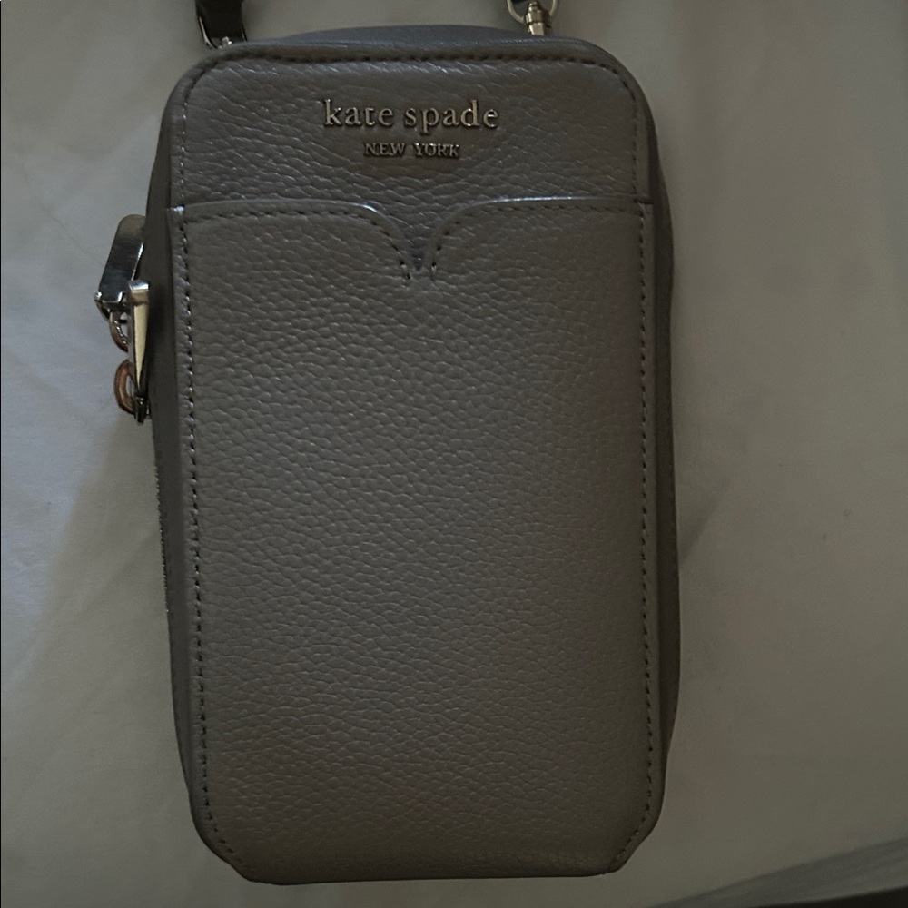 Kate Spade Gray Leather Crossbody